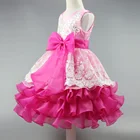 Save 5.21 on 2-8 Years Elegant Girls Dress Sequin Formal Evening Gown Flower Wedding Princess Dress Girls Kids Clothing Tutu Party Dress