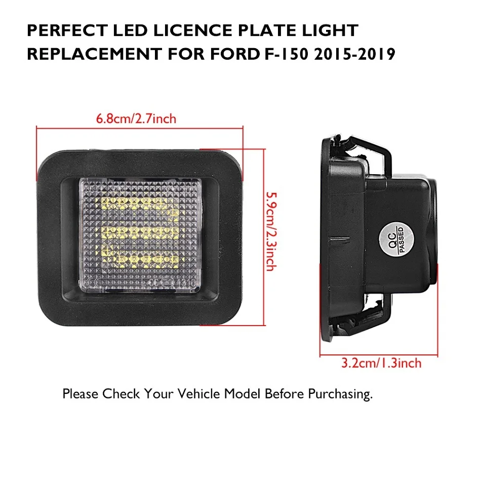 RACBOX светодиодные лампы для номерного знака для Ford F150 F-150 Raptor- безотказные автомобильные лампы для номерного знака внешние аксессуары