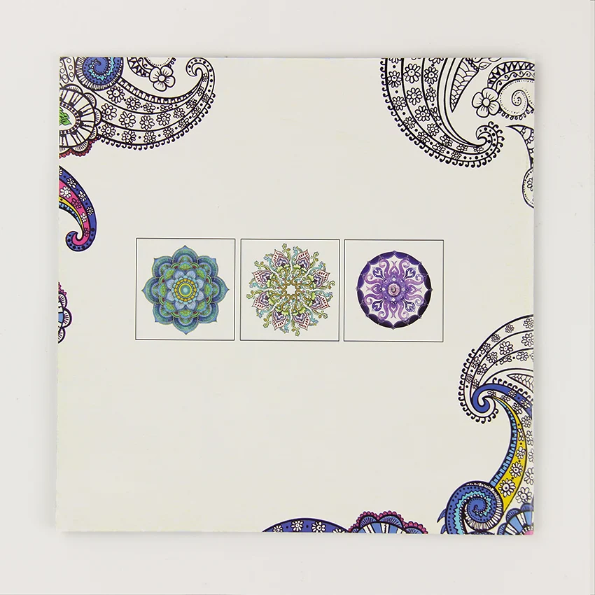 24 páginas nuevo Mandala flor blanco y negro DIY libro de colorear pintura libro de grafitis aliviar el estrés ocio libro de arte