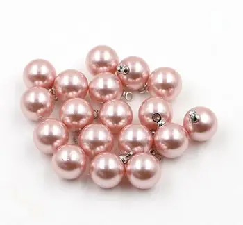 

Free shipping 20pcs/lot pink shell button imitation pearl buttons all round dark pearl clasp children sweaters buttons 10mm