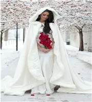 Floor-Length-Women-White-Ivory-Faux-Fur-Coat-Bolero-Winter-Christmas-Bridal-Cape-Wedding-Cloaks-Shawl