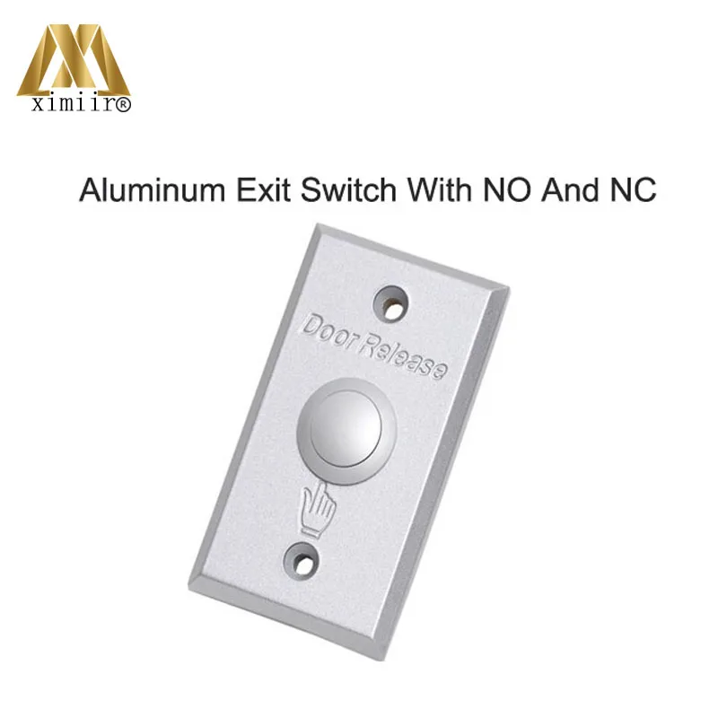 

Aluminum door exit release push button switch for access control aluminum exit button X07N with NO/NC/COM