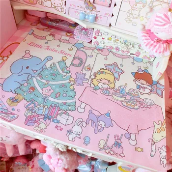 

1pc Cartoon Twins Stars Waterproof tablecloth Computer Mat Sheet
