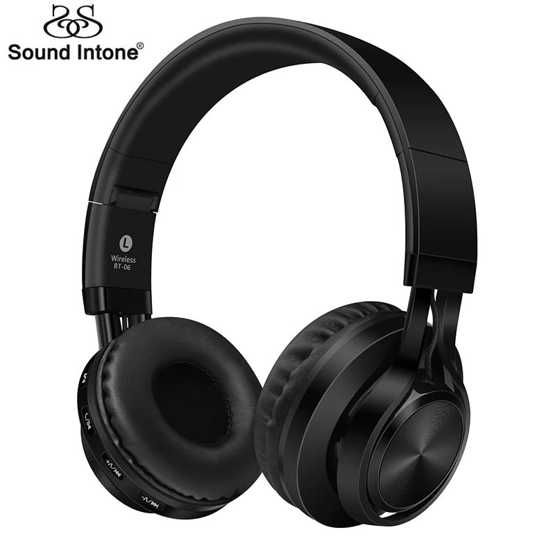Sound Intone BT-06 Over-ear Wireless Bluetooth 40 Headphones Foldable Stereo with Build-in Microphone Wired Music Headsets MP3 Sound Intone BT-06 Over-ear Wireless Bluetooth 40 Headphones Foldable Stereo with Build-in Microphone Wired Music Headsets MP3