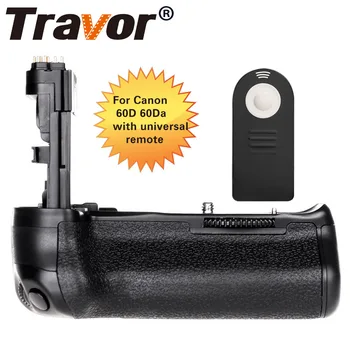 

Travor Battery Grip for CANON 60D 60Da DSLR Camera Replacement BG-E9 with Infrared Remote Control