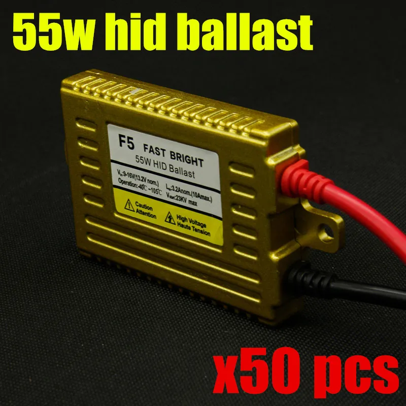 

fast bright 55w golden hid ballast for xenon hid headlight conversion kit