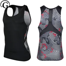 Майка для занятий бодибилдингом прайгер для мужчин компрессионная майка для живота Tosp без рукавов для похудения на груди Abdo мужской утягивающий корсет