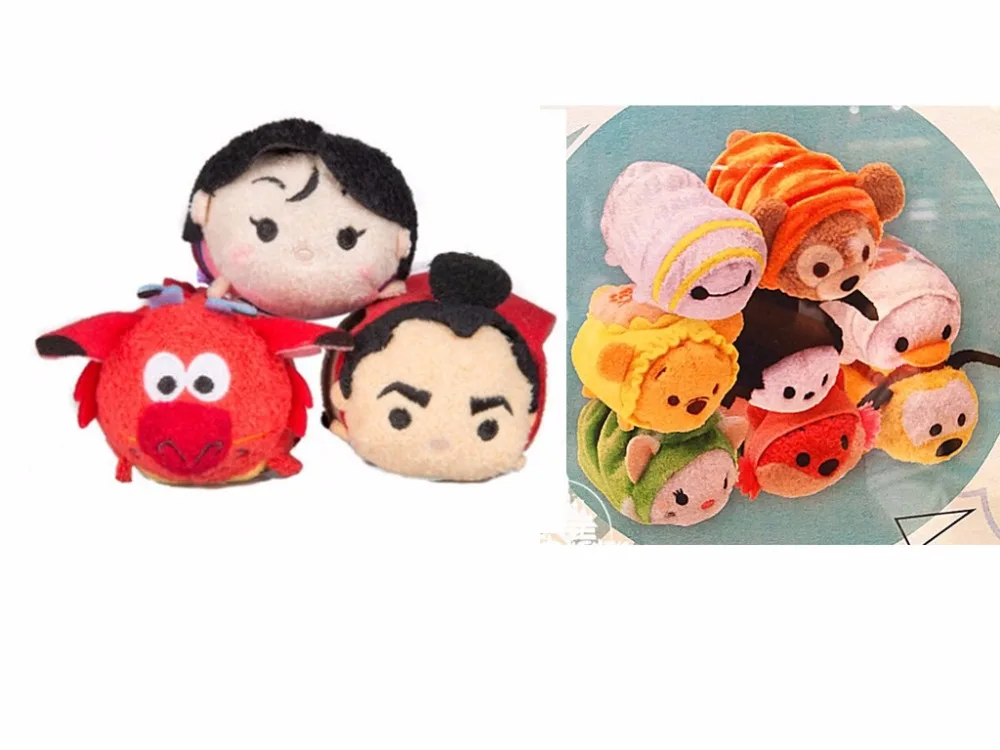 

Tsum Mini Plush Cute mulan mushu Donald Duck Smartphone Screen Cleaner Toy Gift collectable