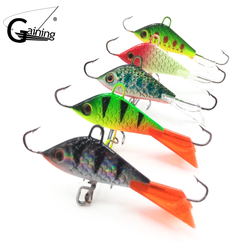 Buy luminous Ice Jig Hard Lure Wobbler 5cm 7.5g Jigging Lure Ice Fishing Jig