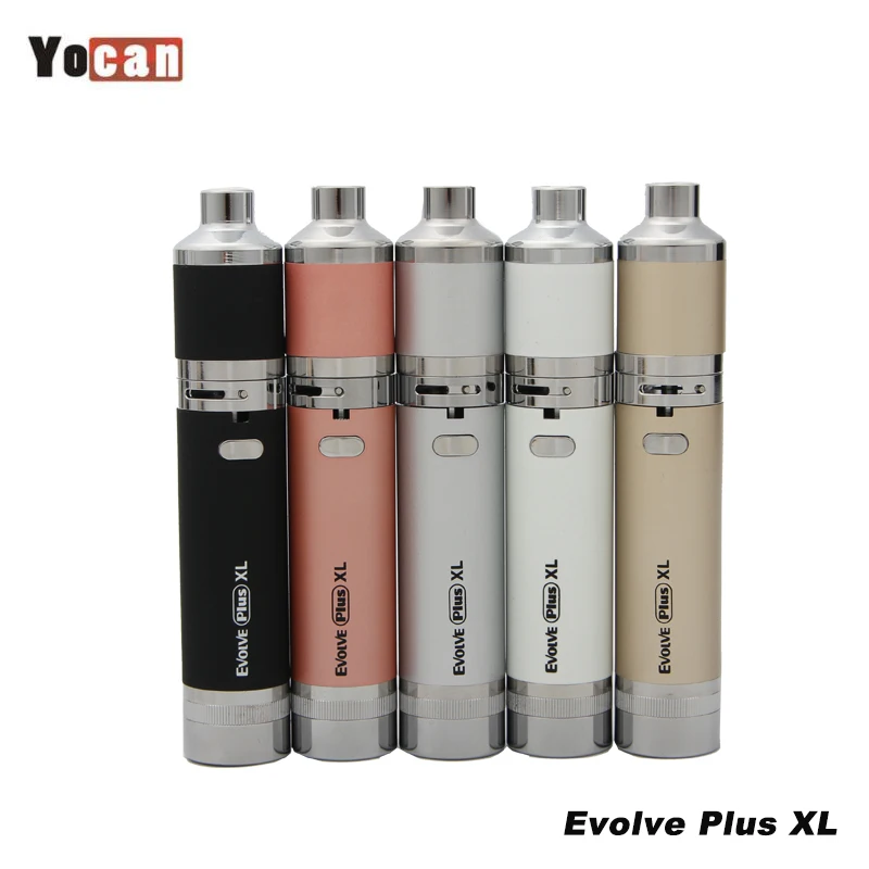 

Original Yocan Evolve Plus XL Starter Kit Dry Herb Wax Vape Pen 1400mah Battery Quartz Rod Coil Electronic Cigarette Vaporizer