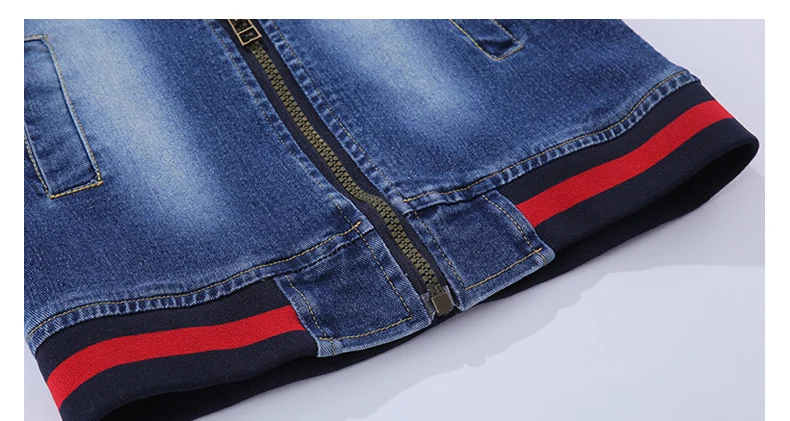 Conjunto de Roupas de Bebê Conjuntos de Roupas Jeans + Calça Crianças Primavera Meninas Outono Bordadas O-pescoço Jaqueta Jean 2 Pcs Conjunto Terno Fyh 12 Bordadas O-pescoço jaqueta Jeans + calça Jean 2 pcs conjunto terno