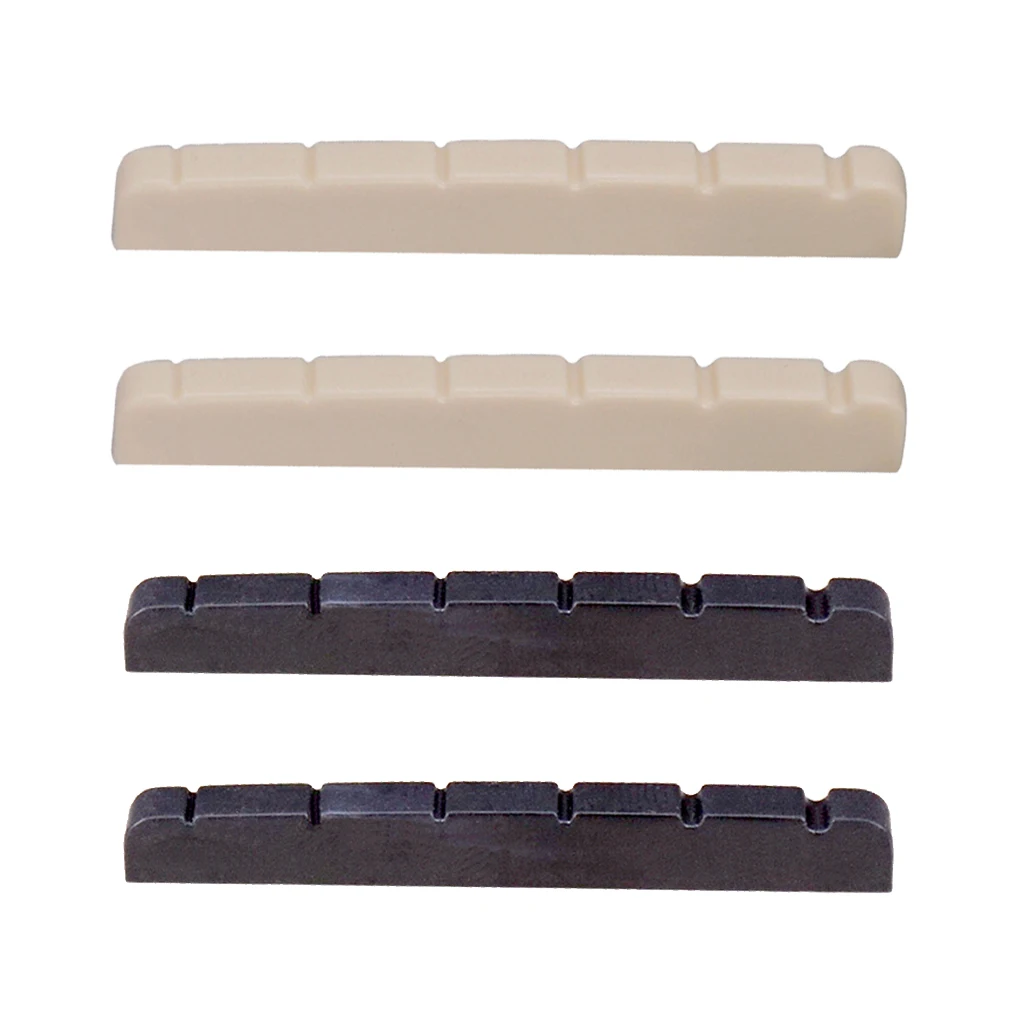 Plastic 6 String Electric Guitar Nut Slotted Stringed Instruments for Fender for ST for TL Style Guitar Replacement 