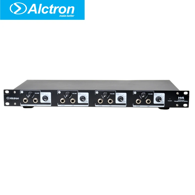 Alctron H4 Professional high-power 4 Channel Headphone Preamplifier, Headphone Amplifier,Pro Line Distribution System