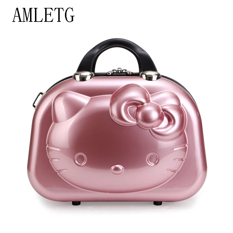 

Hello Kitty Ms. Cosmetic Case / Business Travel Makeup Bag Suitcase / Girl Cartoon Suitcase / Student Carrying Suitcase Neceser