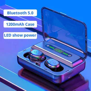

5.0 Bluetooth Mini Wireless Earphone IPX7 Waterproof Ecouteur Touch Control Earbuds 3D Stereo Headphones For All Smart Phones
