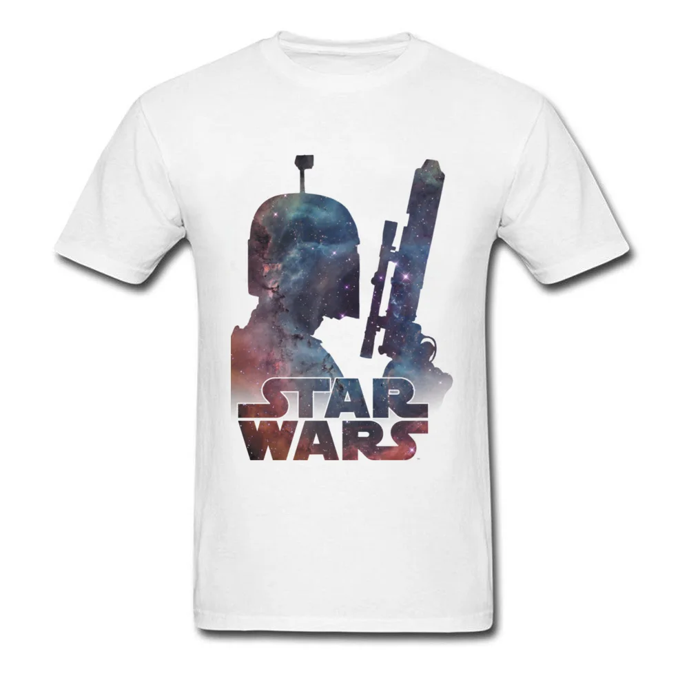 

Star War Boba Fett Galaxy 2018 Newest Man Tshirts Round Collar Short Sleeve All Cotton Tops Tees Design Tee-Shirt