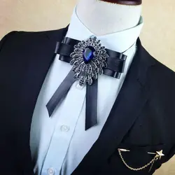Ретро мужской галстук-бабочка винтажные Галстуки джентльменская бабочка алмазные свадебные аксессуары галстук бабочка ошейник из