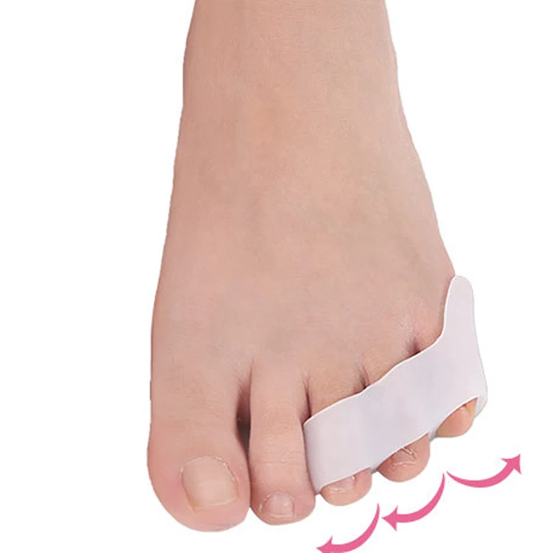 2 шт. = 1 пара силиконовых приспособление для устранения деформации пальца на ноге кости бандаж на палец коррекция ортеза Bunion корректор