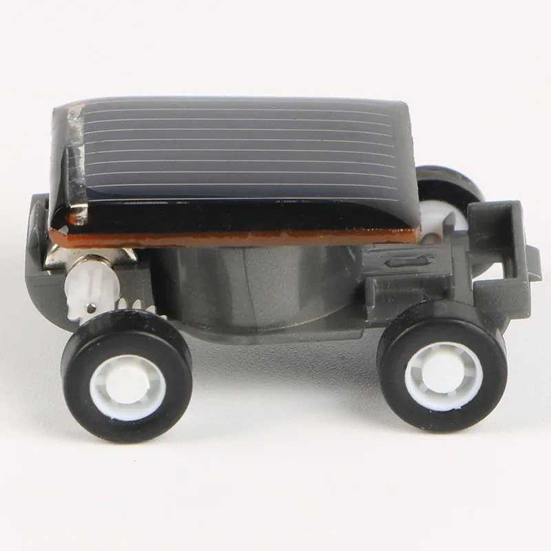 

New Strange Black Creative Smallest Mini Solar Powered Car Model Solar Toys Kit Gadgets Educational Baby Kids Toys for Children