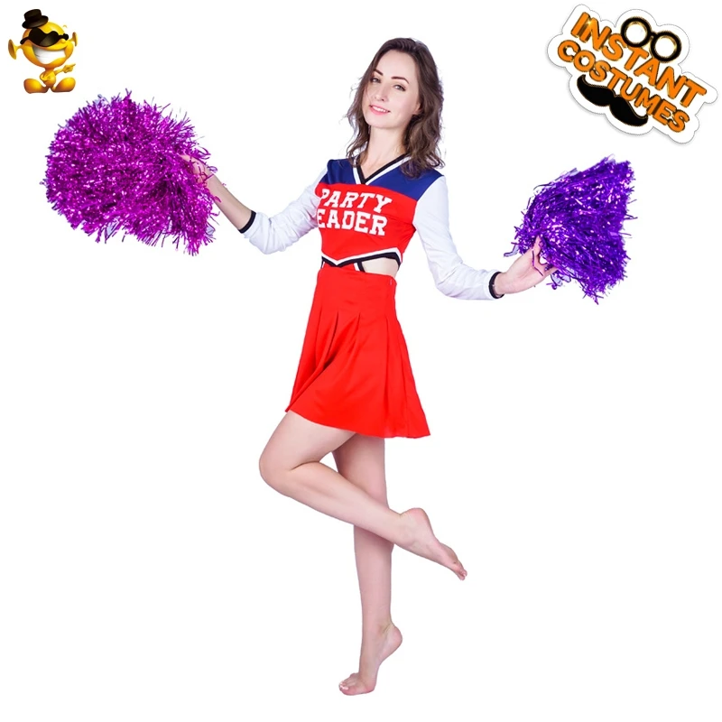 

DSPLAY Carnival Cheerleader Outfits Sexy School Uniform Cosplay Women Roleplay Fancy Dress Woman New Style School Girl Costume