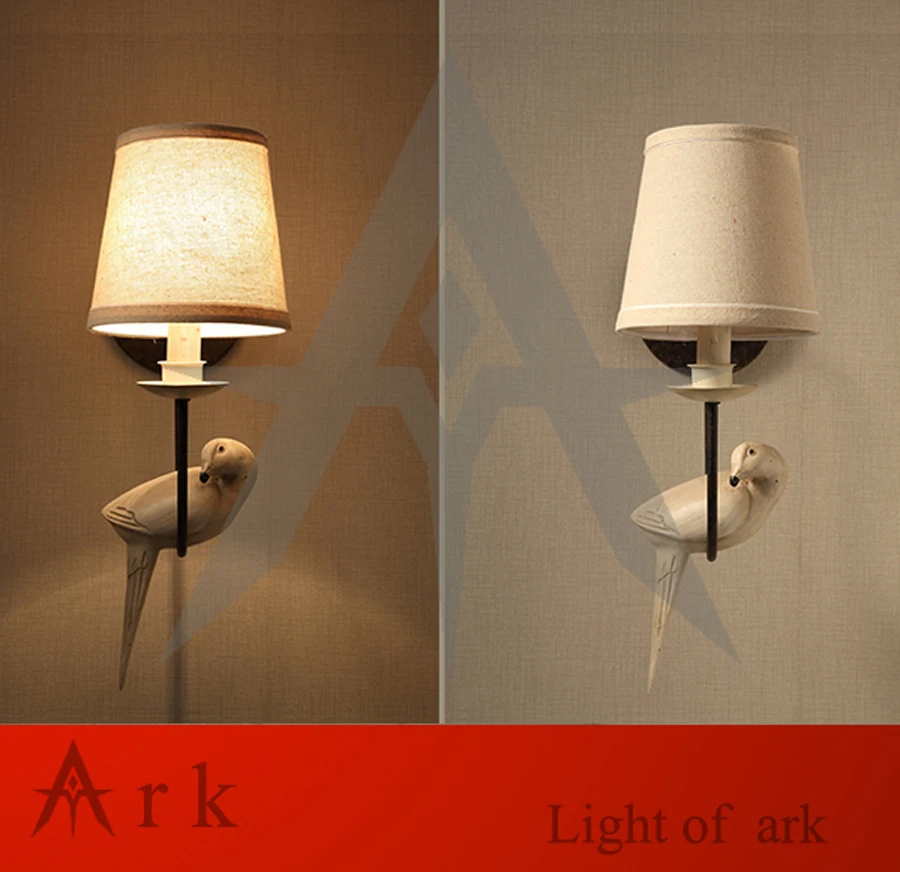 

ark light Vintage reminisced loft BIRD wall light american style wall sconces light for coffee bar TEA ROOM