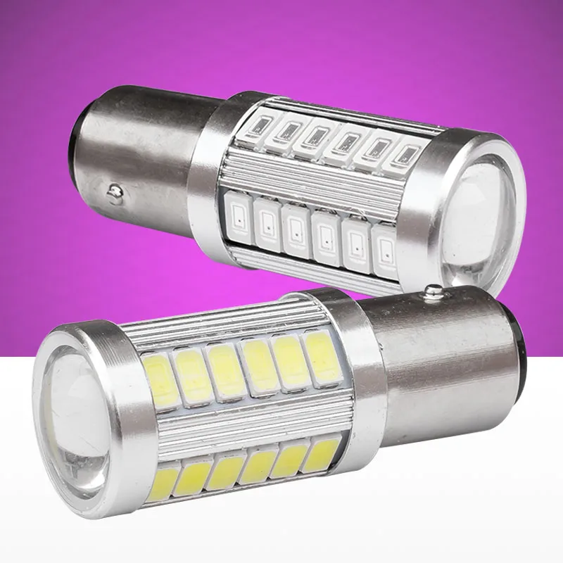 2pcs High Quality 1157 P21/5W BAY15D 33 SMD 5630 5730 LED Auto Brake