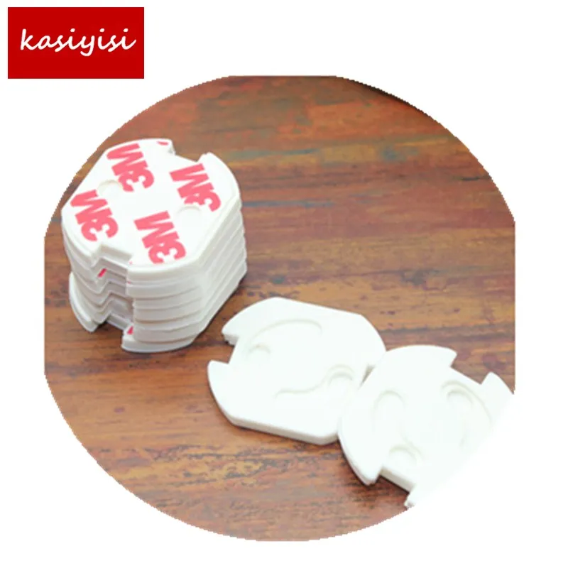 10pcs/Lot New Pure White ABS Baby Safety Plug Socket Protective Cover Protective Plug Cover