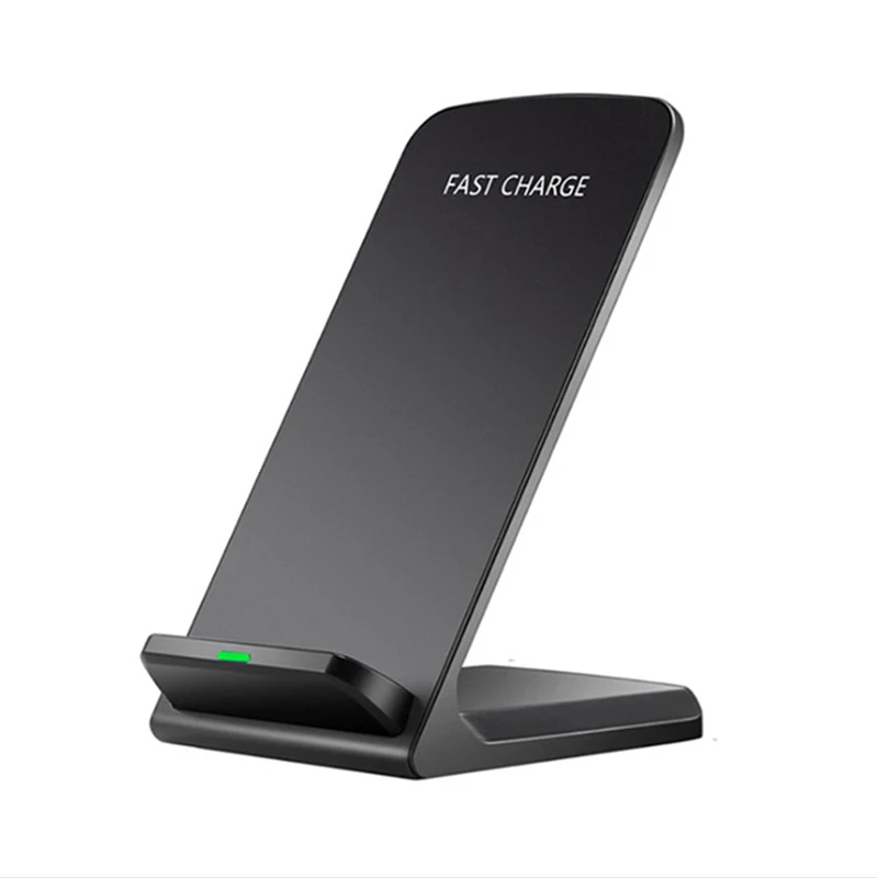 Wireless Charger For iPhone XS Max XR X 8 For Samsung S9 S8 S7 Xiaomi mix 2s Fast Wireless Charging Docking Dock Station - Тип штекера: Black