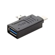 10 шт. USB3.1 type-c Micro 2 в 1 OTG кабель для передачи данных для Xiaomi LeTV Android телефон U диск адаптер OTG конвертер