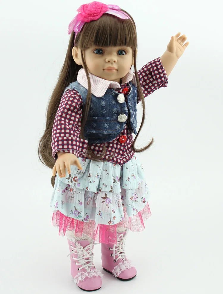 Кукла реборн, 45 см, полный корпус, мягкие силиконовые реалистичные живые младенцы, игрушки для малышей, малышей, детей, мальчиков, девочек