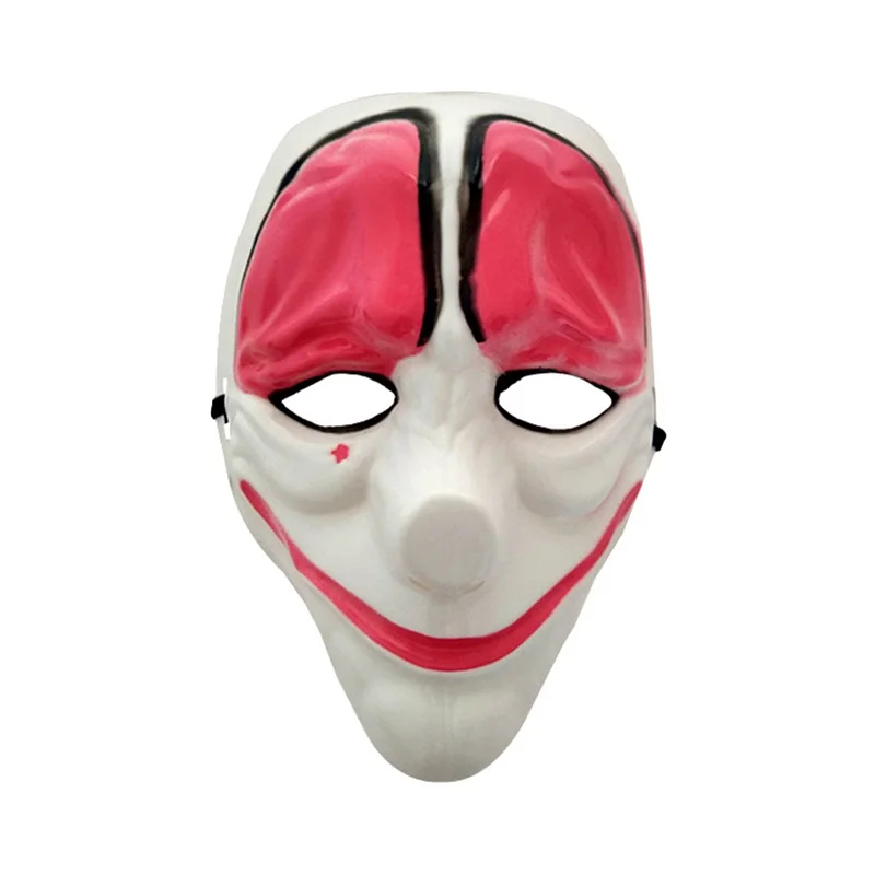 Payday 2 маска Страшные маски на Хэллоуин вечерние маскарадные маски для косплея страшный Клоун Маска смешная страшная тушь для ресниц шутка злодея Maska