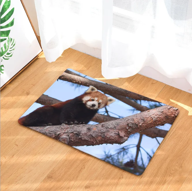 Ailurus Fulgens дверной коврик с пандой для ванной, кухонный ковер, декоративные Противоскользящие коврики, комната, автомобильный пол, бар, коврики, домашний декор для дверей, подарок