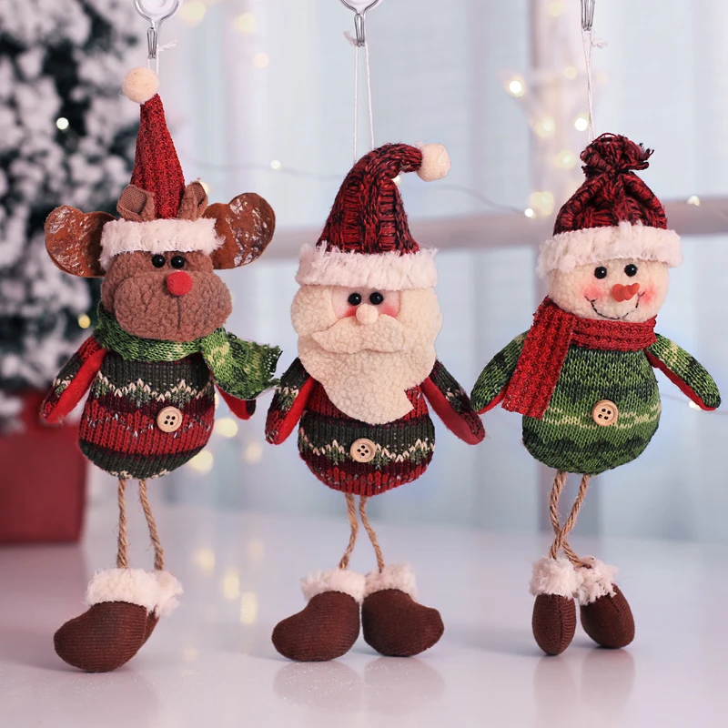Carrywon Christmas Ornaments Gift Santa Claus Snowman Reindeer Toy Doll