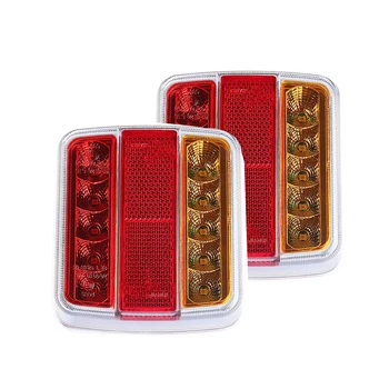 

1Pair 10LED Car Rear Taill Lights Waterproof Indicator Signal Lamp for 12V Truck Trailer With Number Plate Lamp