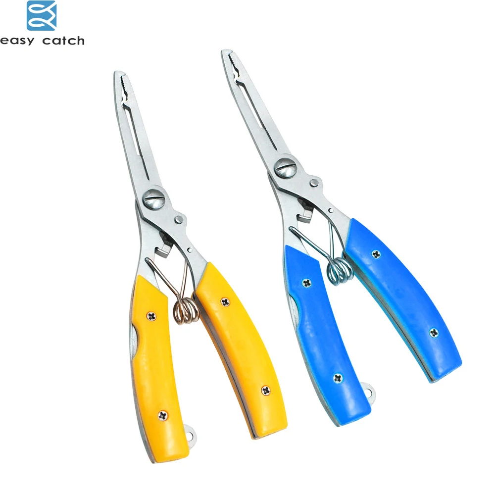 

EASY CATCH stainless steel Fishing Pliers with Scissor function Split Ring Cutters Fishing Hooks Remover for fishing