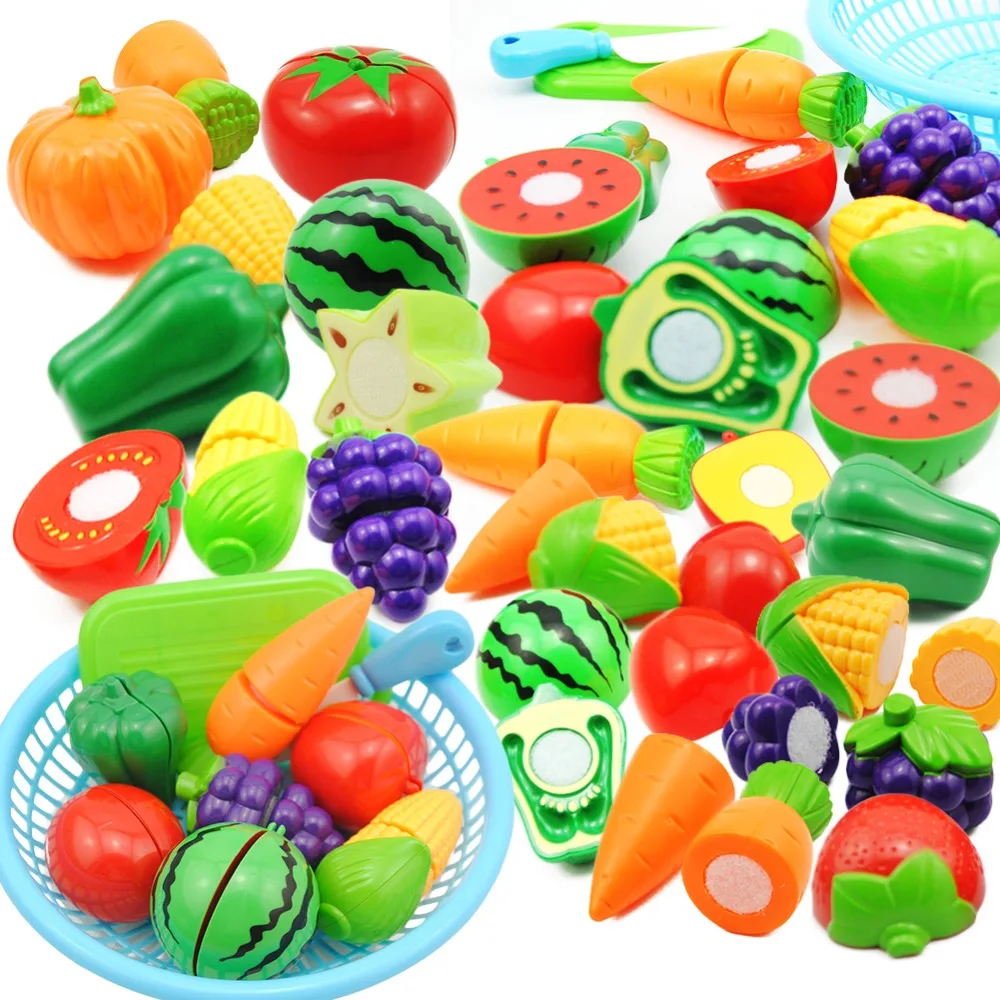 Buy 3D Play Cutting Food Toys Plastic Fruit Kitchen