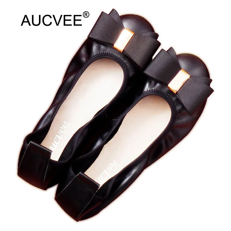 genuine leather ballet flats