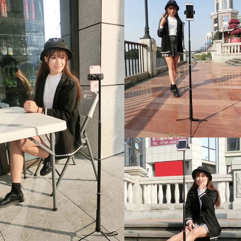 

1.5m/2m Extendable Selfie Stick Tripod Stand for iPhone iPad DSLR Android Gopro-Y1QA
