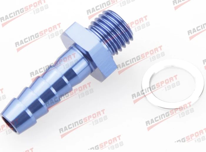 

For BOSCH 044 FUEL PUMP INLET M12X 1.5 to 9.5MM Barb Aluminum Adapter