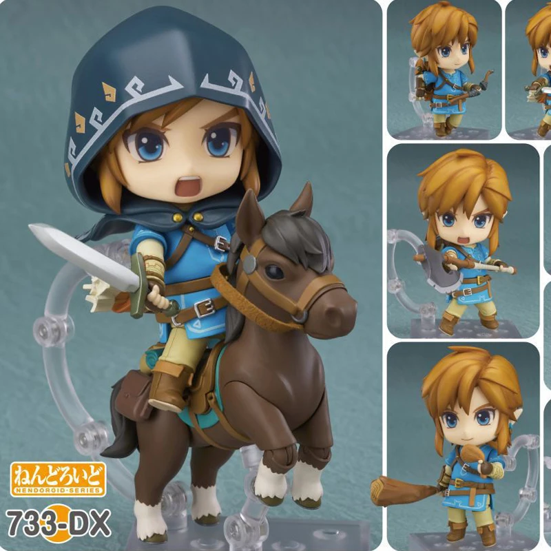 Kawaii Nendoroid Аниме Легенда о Zelda Link 733 DX Figura Giocattoli|Игровые фигурки и трансформеры| |