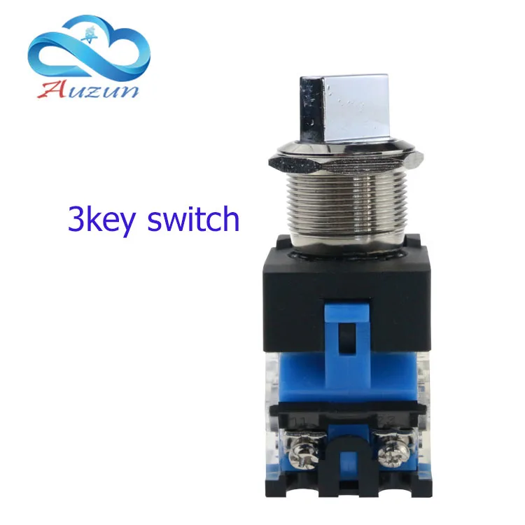 

22 mm 3 metal switch knob switch waterproof rust large current 10. A high power LA160-22A9-11X3