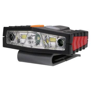 

USB Charging COB+XPE LED Cap Hat Induction Headlamp Waterproof Clip-On Headlight 4 Modes Head Torch Lamp for Outdoor Camping