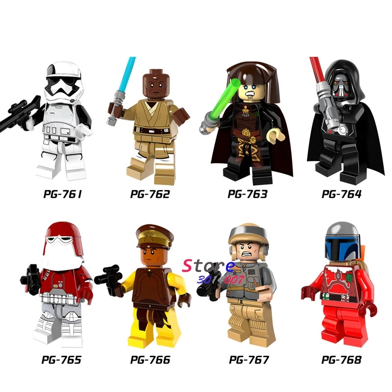 

Single star wars Darth Vader Figure Windu Unduli Clone Trooper Red Snowtrooper Captain Panaka building blocks toys for children