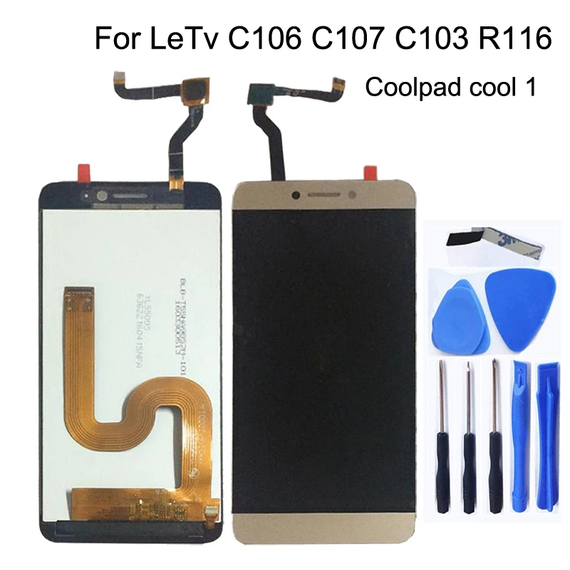 

5.5-inch LCD Display For Cool1 Dual C106 R116 C103 digitizer For Letv Le Leco Coolpad Cool 1c Screen lcd display Repair kit+tool
