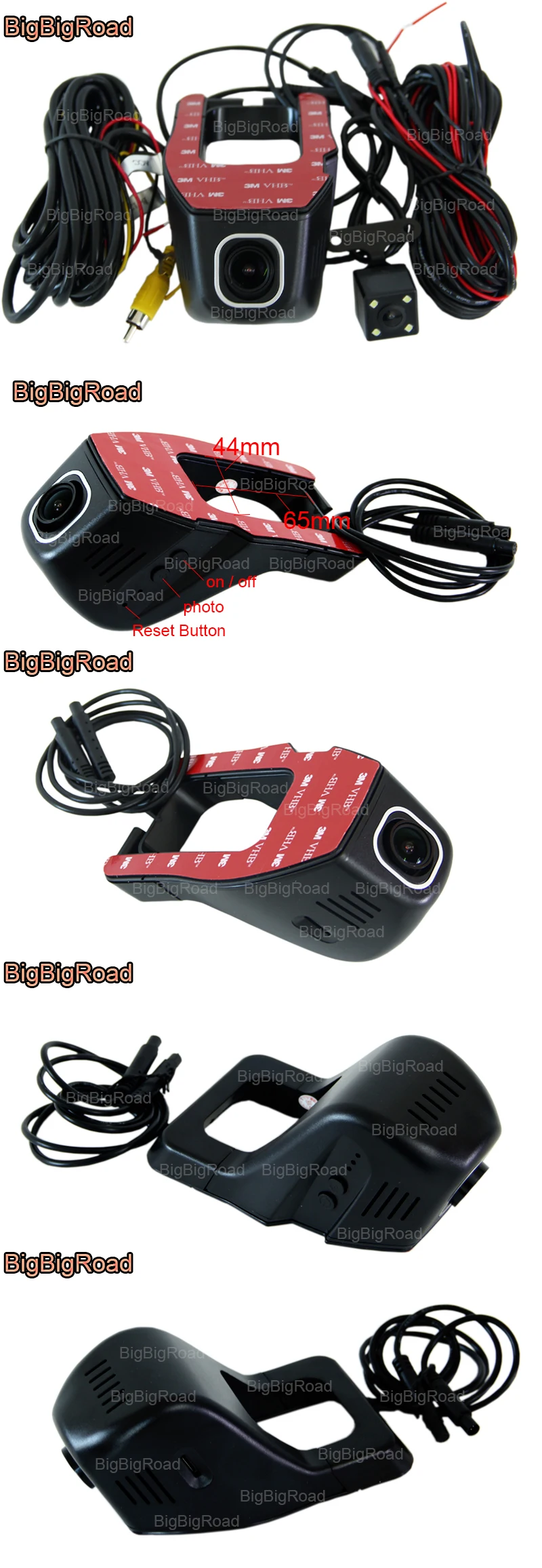 BigBigRoad Car Wifi DVR For hyundai ix25 ix35 veloster Sonata Santa Fe mistra elantra Video Recorder Dual lens dashcam Black Box (11)