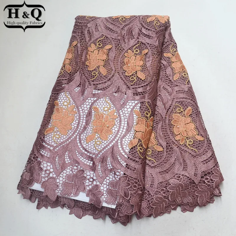 

Good Price African Water Soluble Lace Fabric Guipure Lace 2019 Embroidery Lace Fabric With Beads Fashion Design Cord Lace Fabric