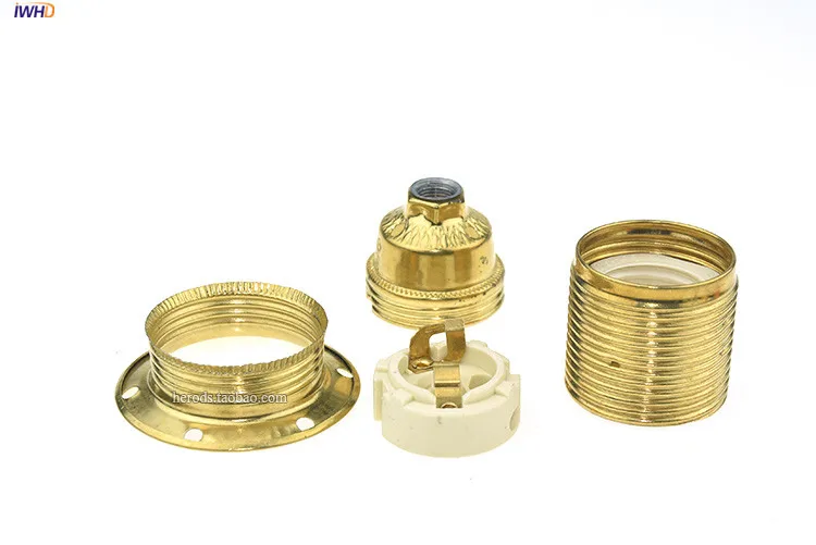Description Picture 3 of itemIWHD Aluminum Douille E27 Socket Bulb Holder For Pendant Light Retro Soquete Fitting E14 E27 Lamp Holder Base Lampholder