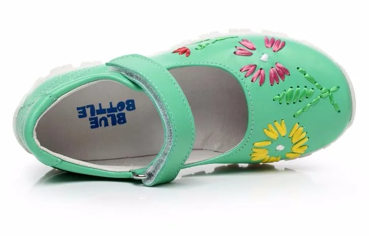 Валвелл экспорт в Италию обувь для девочек весенне-Осенняя обувь принцессы детская обувь с вышивкой внутри и снаружи кожа