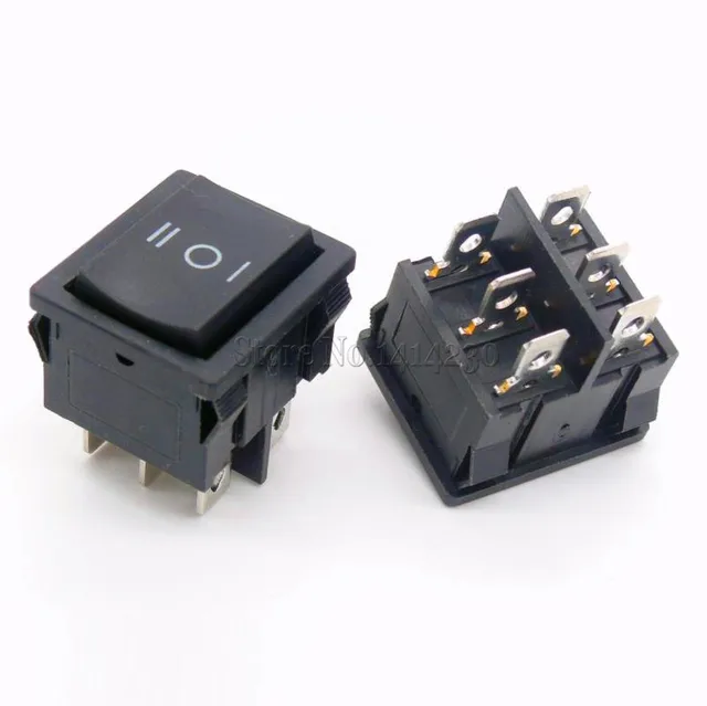 6Pin 3Position Black