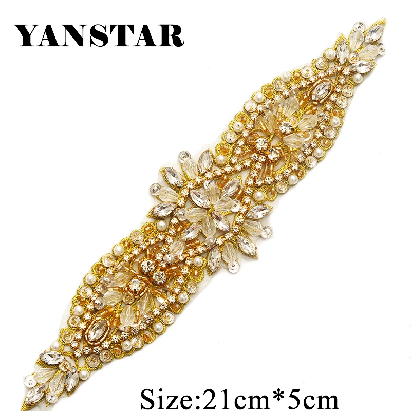 

YANSTAR, 5 шт., оптовая продажа, пояс для свадебного платья, аппликация для свадебного платья, пояс для свадебного платья, YS890